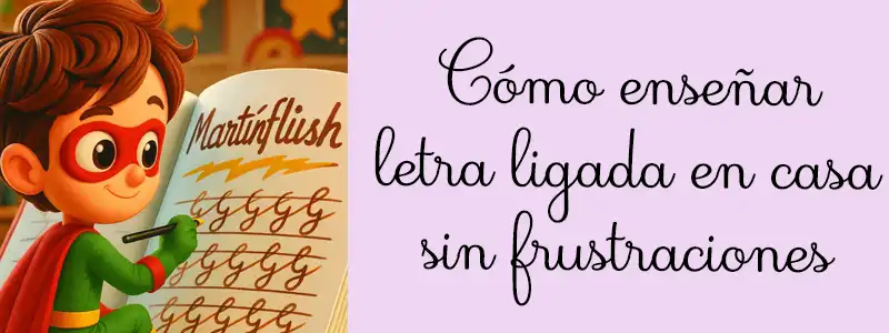 Cómo enseñar letra ligada en casa sin frustraciones