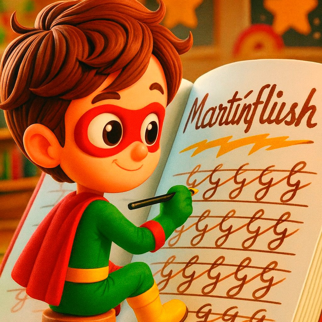 Letra ligada. Martinflish