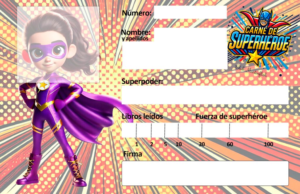 Carné SuperHéroe CHICA